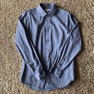 Express 1MX Extra Slim Button Up Dress Shirt NWOT